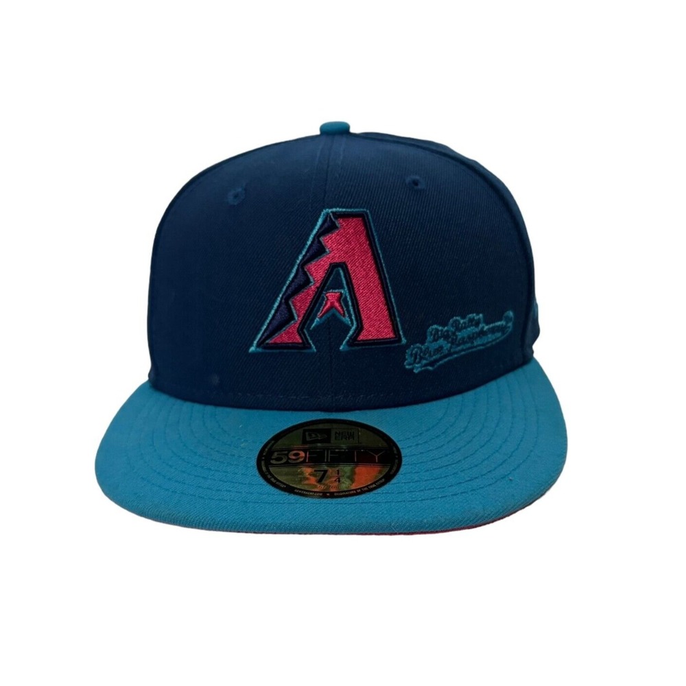 Arizona Diamondbacks New Era Hat 59FIFTY Fitted 7 1/4 Blue Pink Big League Chew